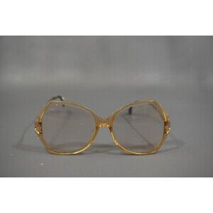 Vintage Marcolin Marchon STEPHANIE 517 P8 Eyeglasses Frame Amber 80s Italy